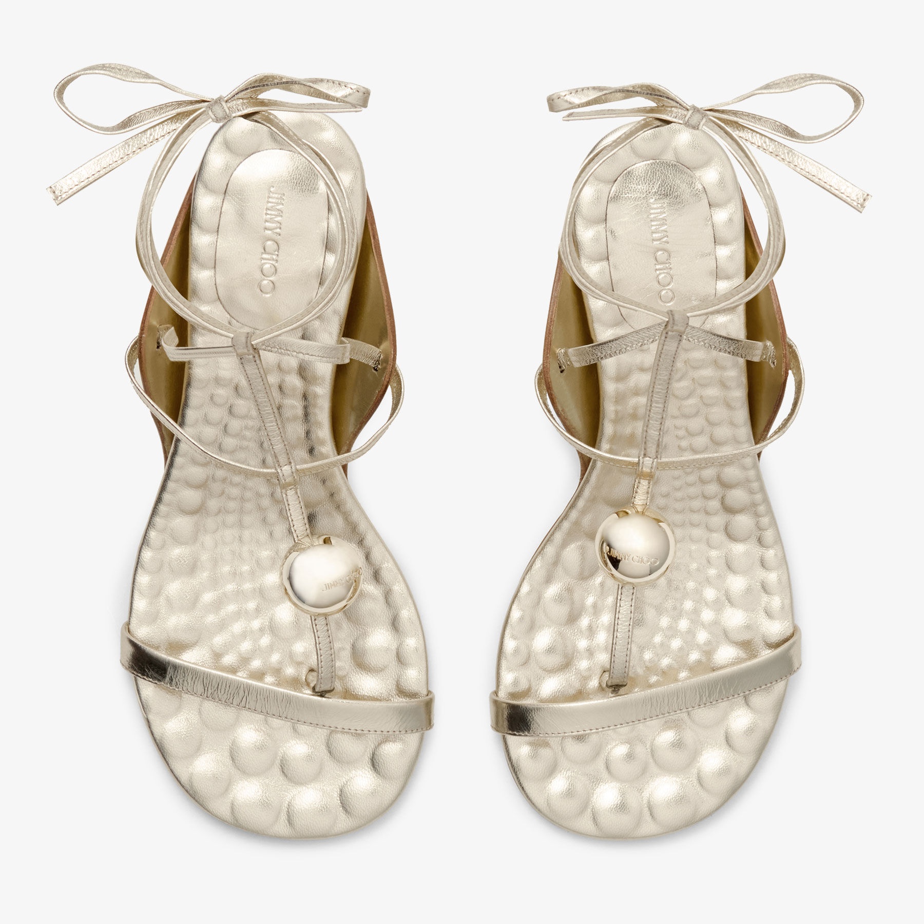 Zyra 50
Gold Vintage Metallic Leather Sandals - 4