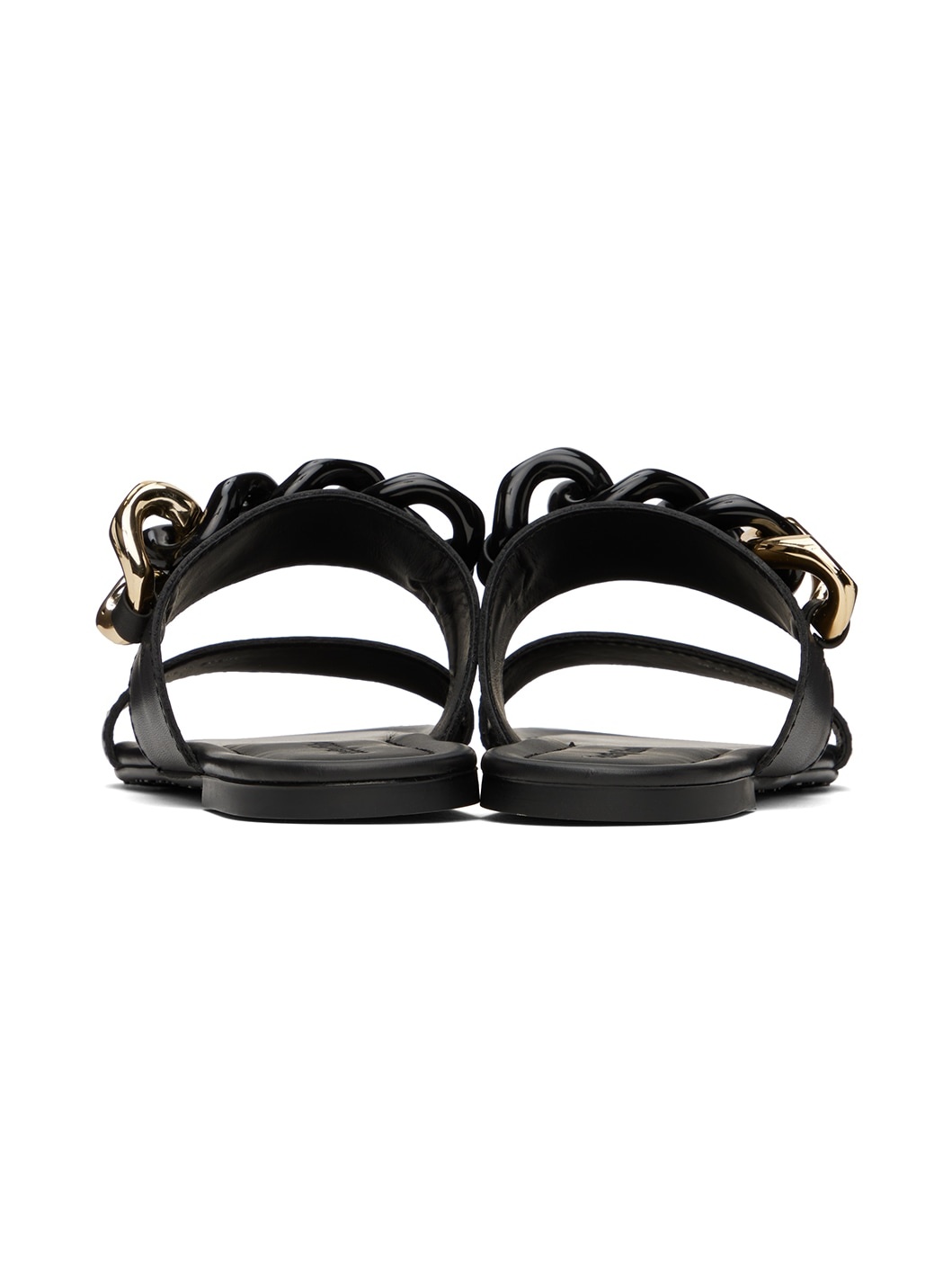 Black Monyca Flat Sandals - 2