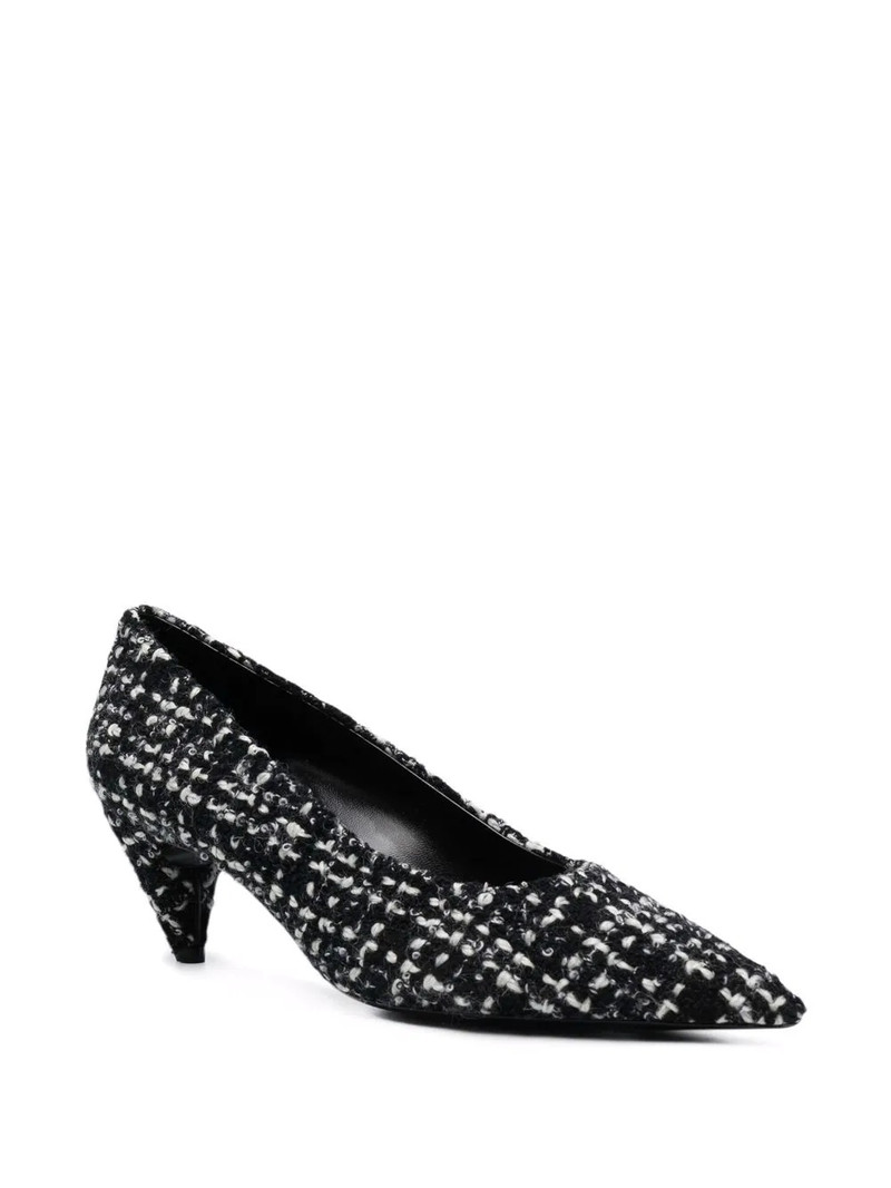 SAINT LAURENT tweed pointed pumps outlook