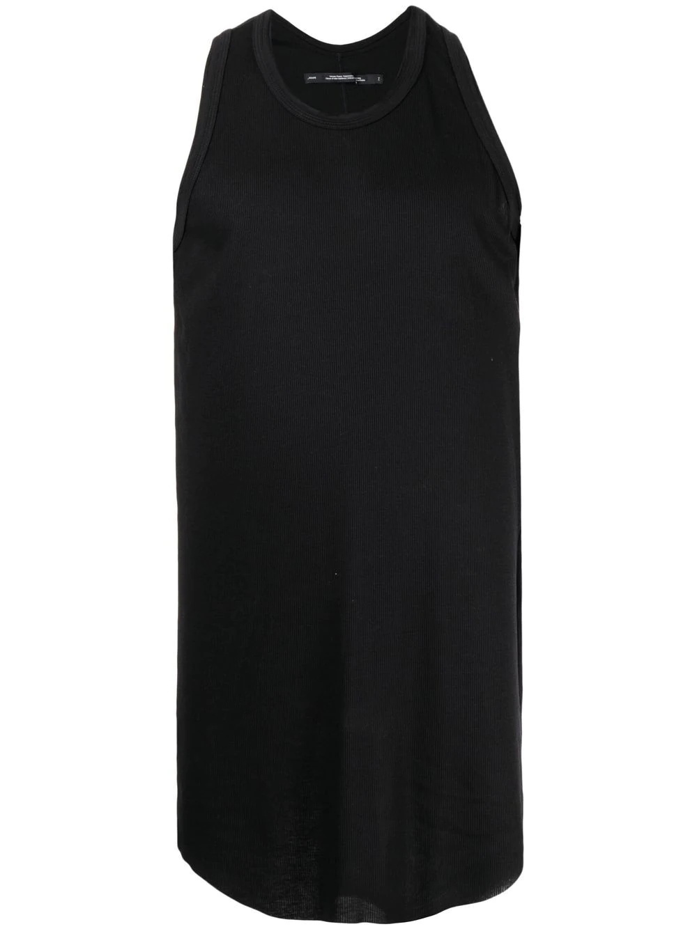 longline ribbed tank top - 1