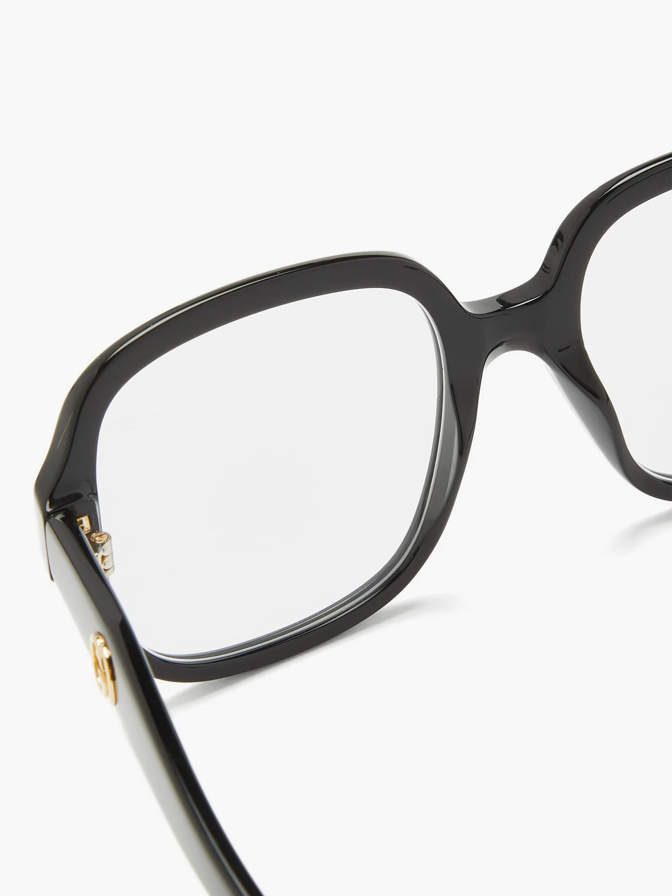 Oversized square acetate glasses - 3