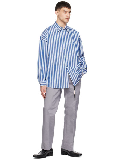 Marni Blue Striped Shirt outlook