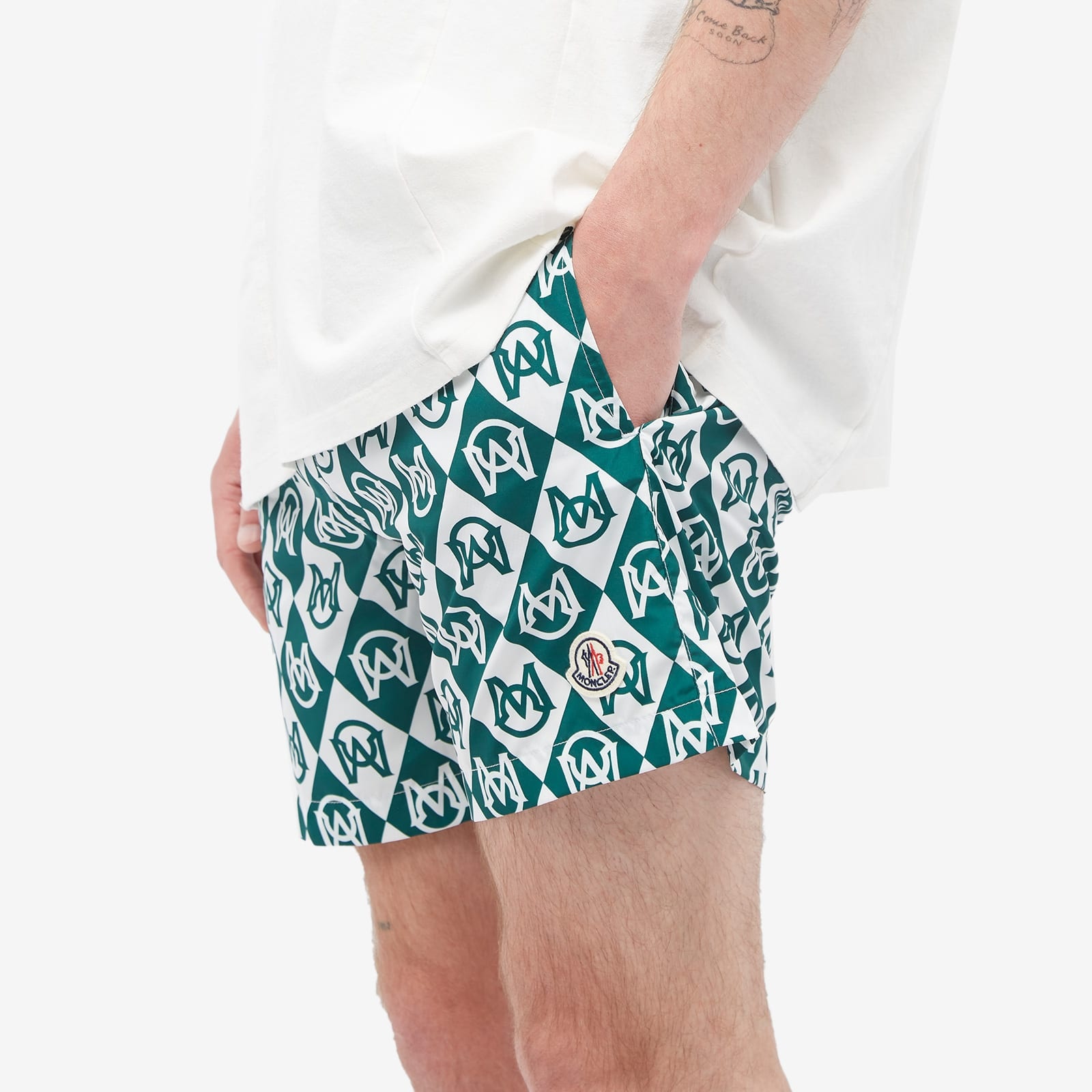 Moncler Monogram Swim Shorts - 5