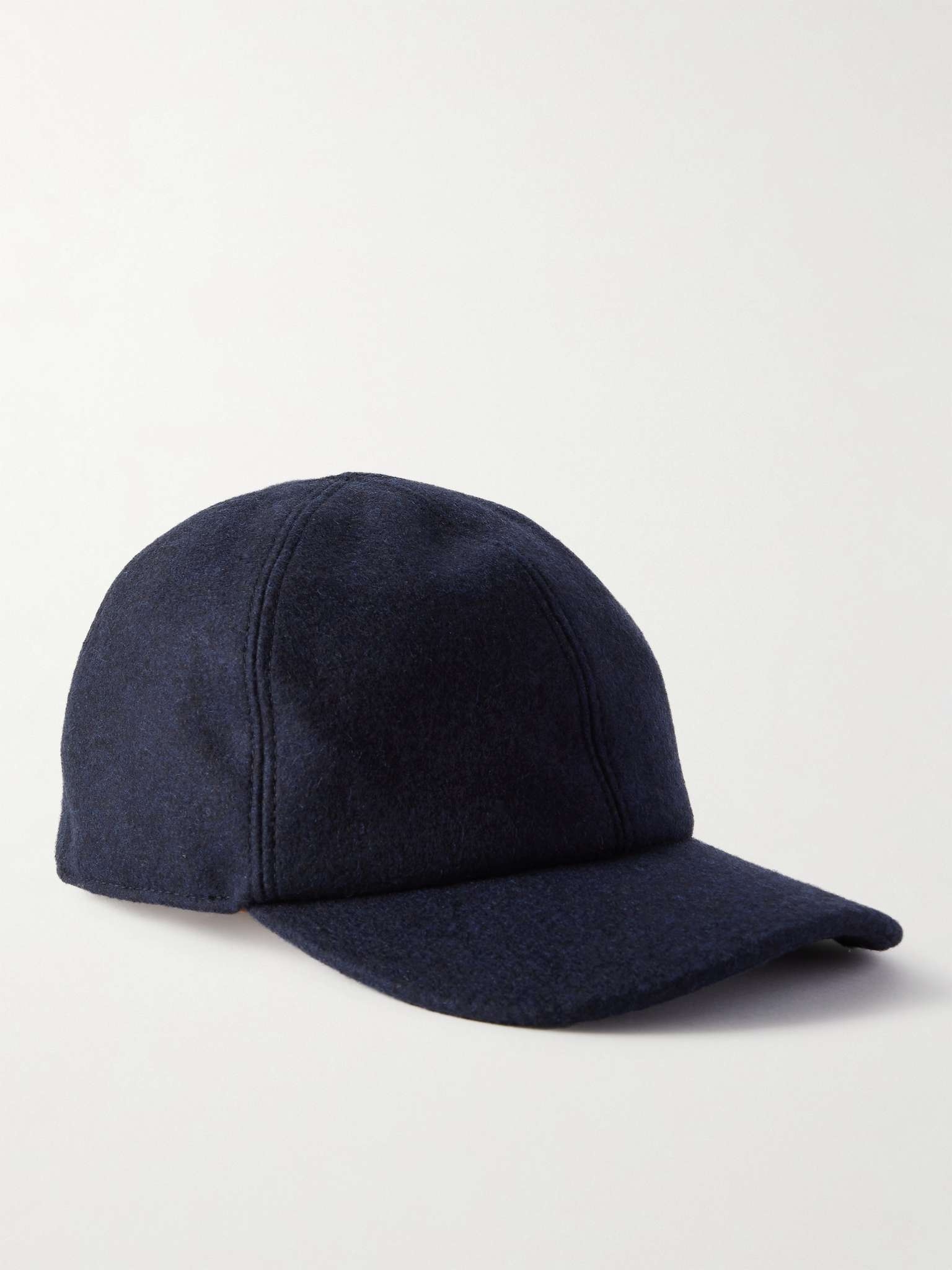 Cashmere-Blend Baseball Cap - 1