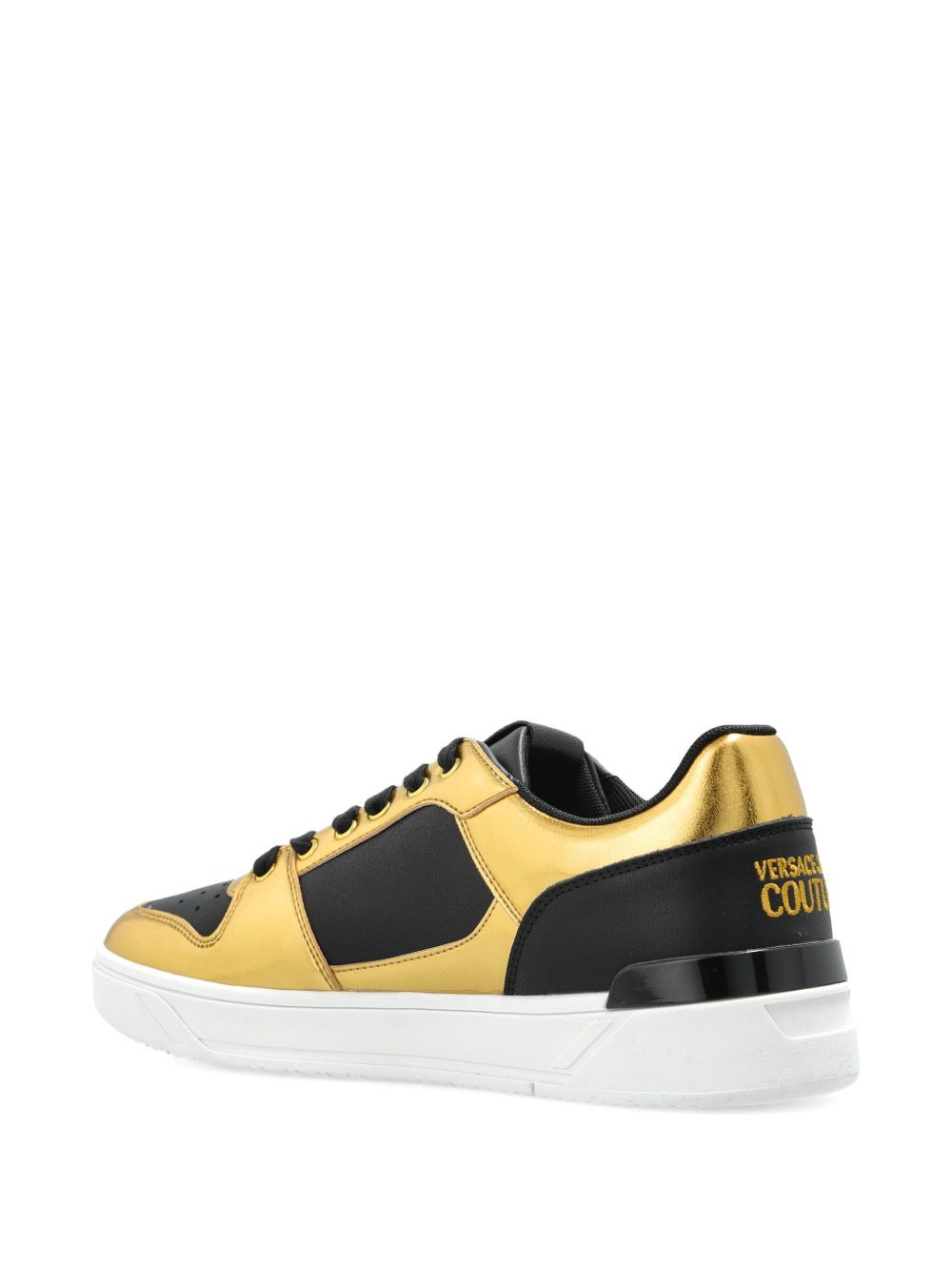 metallic-panel sneakers - 3