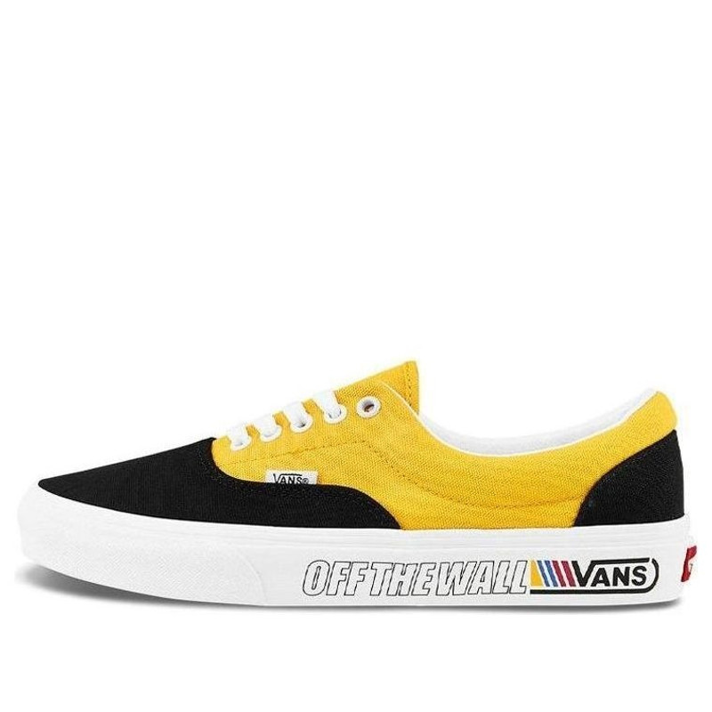 Vans Era Retro Casual Skate Shoes Unisex Black Yellow Splicing 'Black Yellow' VN0A4U39264 - 1
