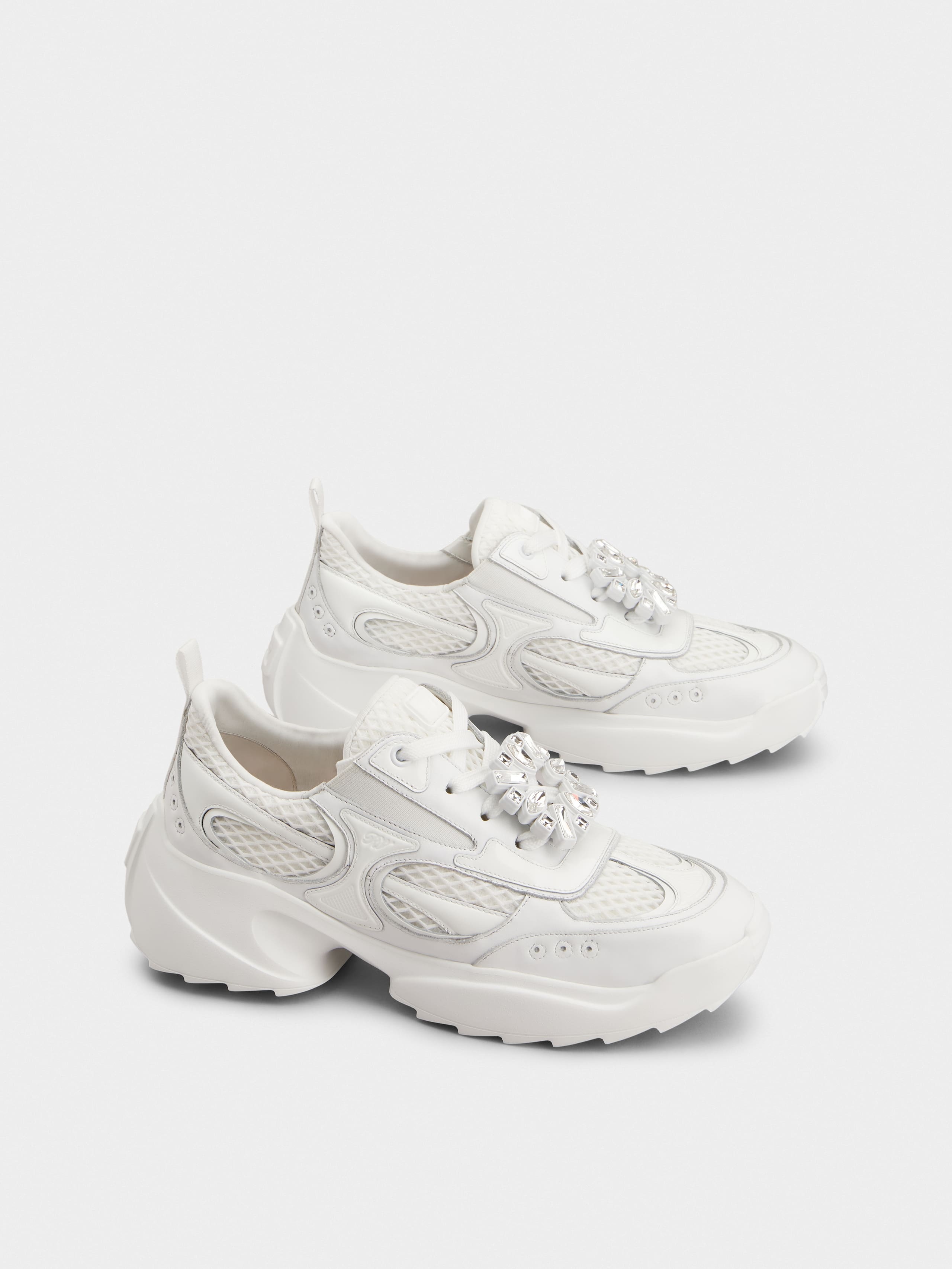 Viv' on the Run Sneakers in leather and fabric - 2