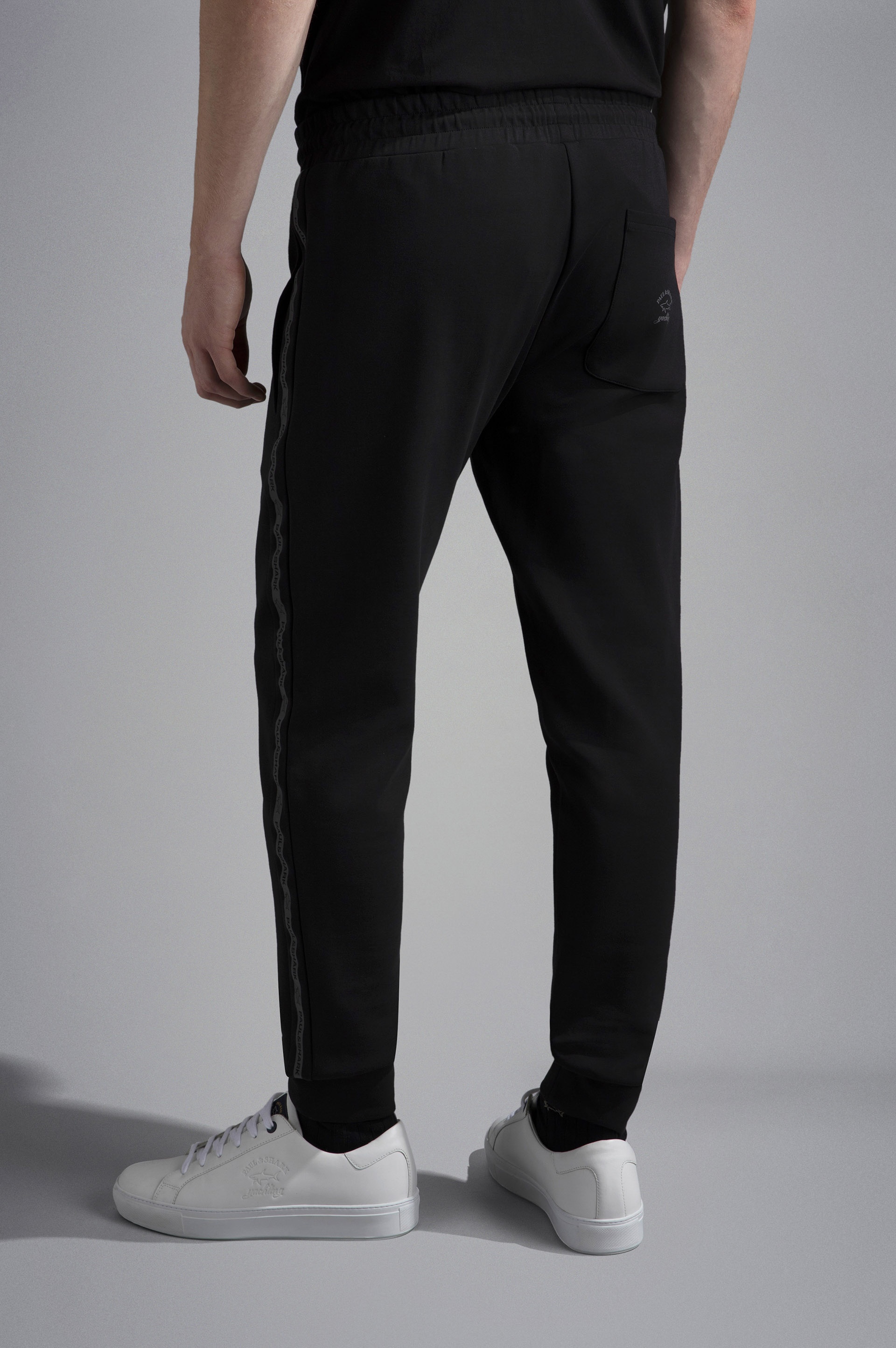 COTTON SPORTS TROUSERS WITH REFLEX PRINT - 3