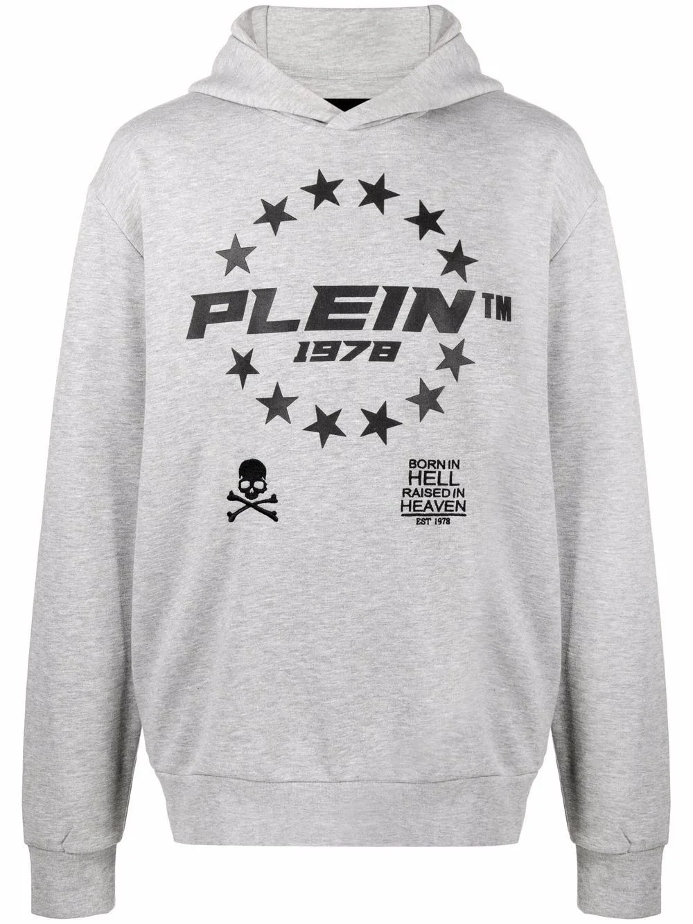 logo-print pullover hoodie - 1