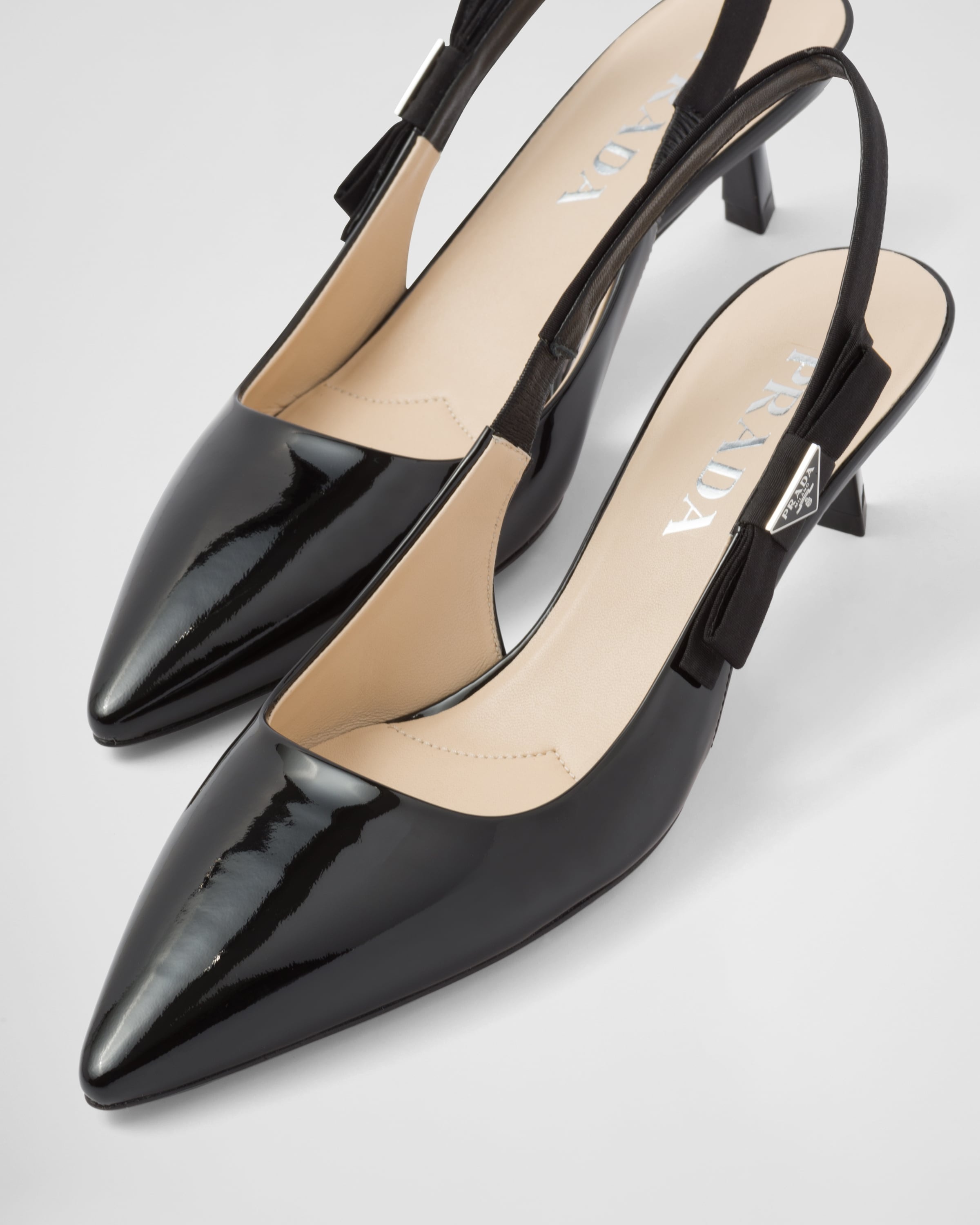 Patent leather slingbacks - 6