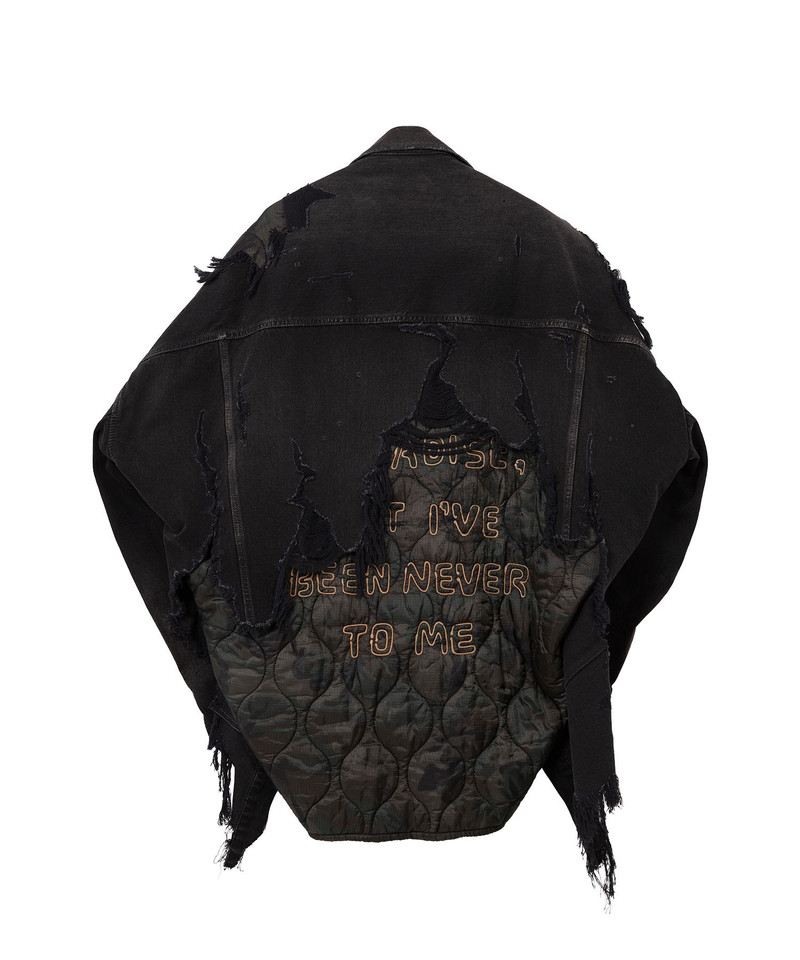 Military Jacket Layered Denim Jacket 21