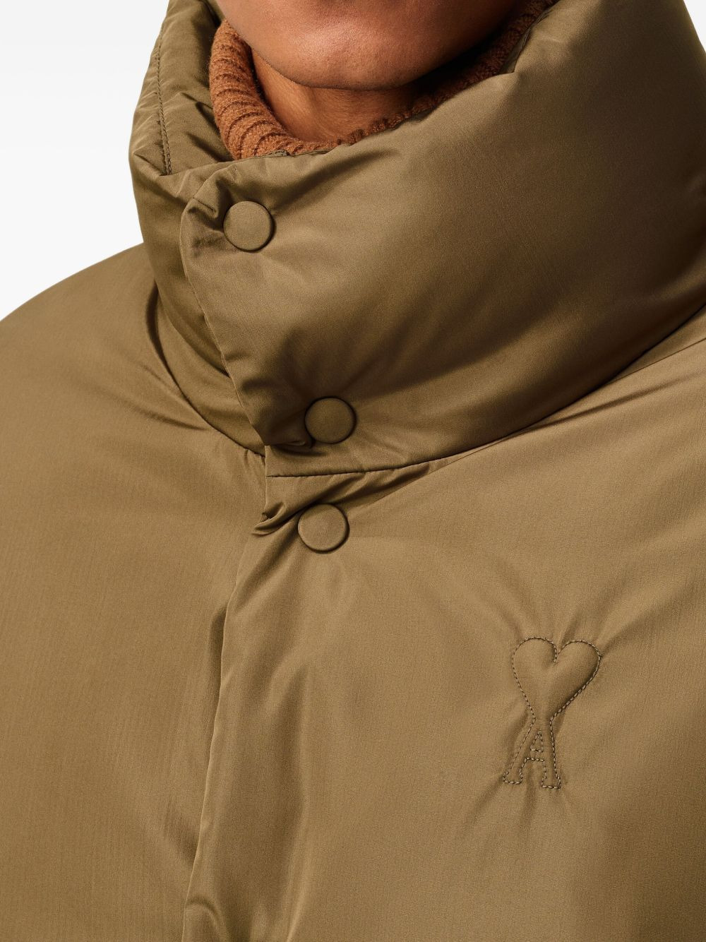 logo-embossed padded jacket - 6