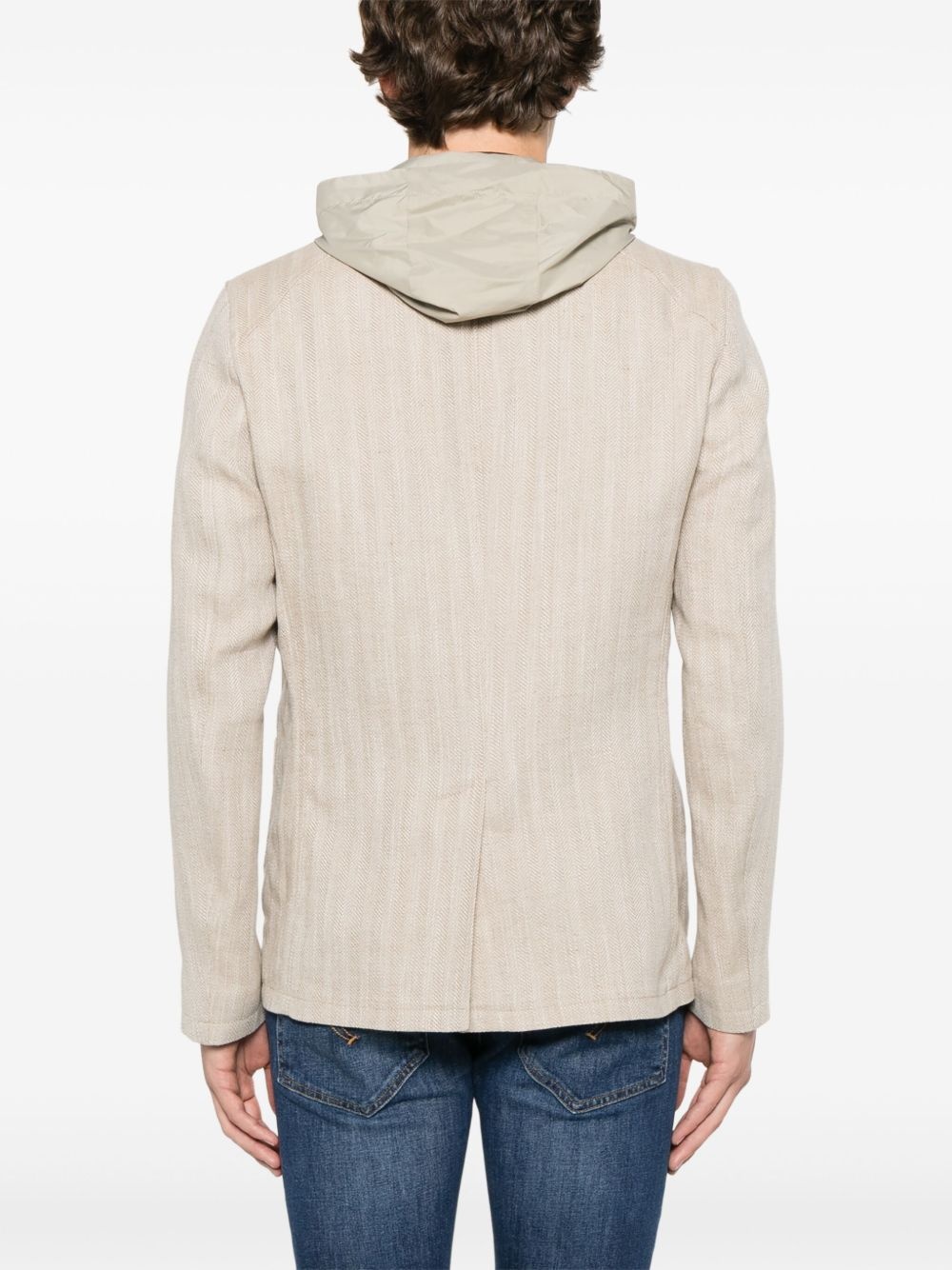 layered-design blazer - 4