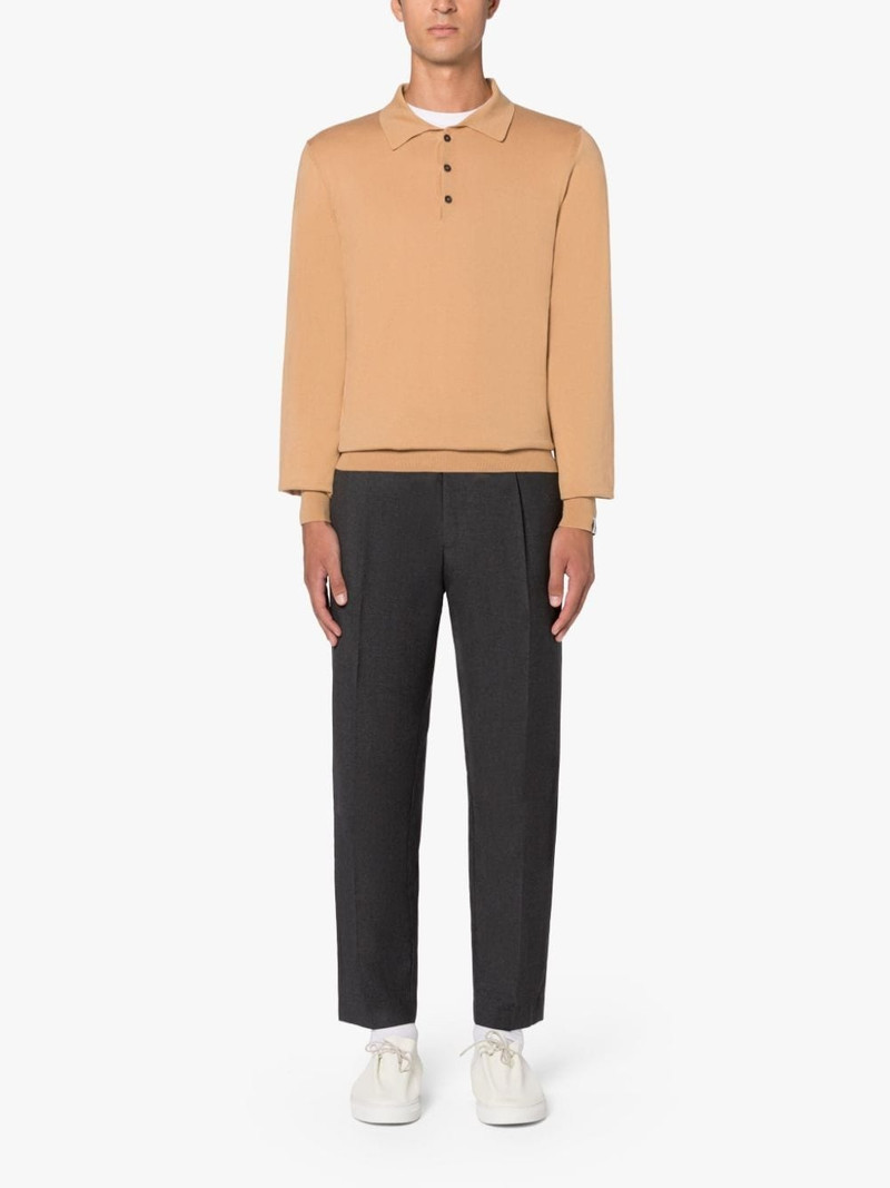 Mackintosh BEIGE COTTON LONG SLEEVE POLO SHIRT outlook