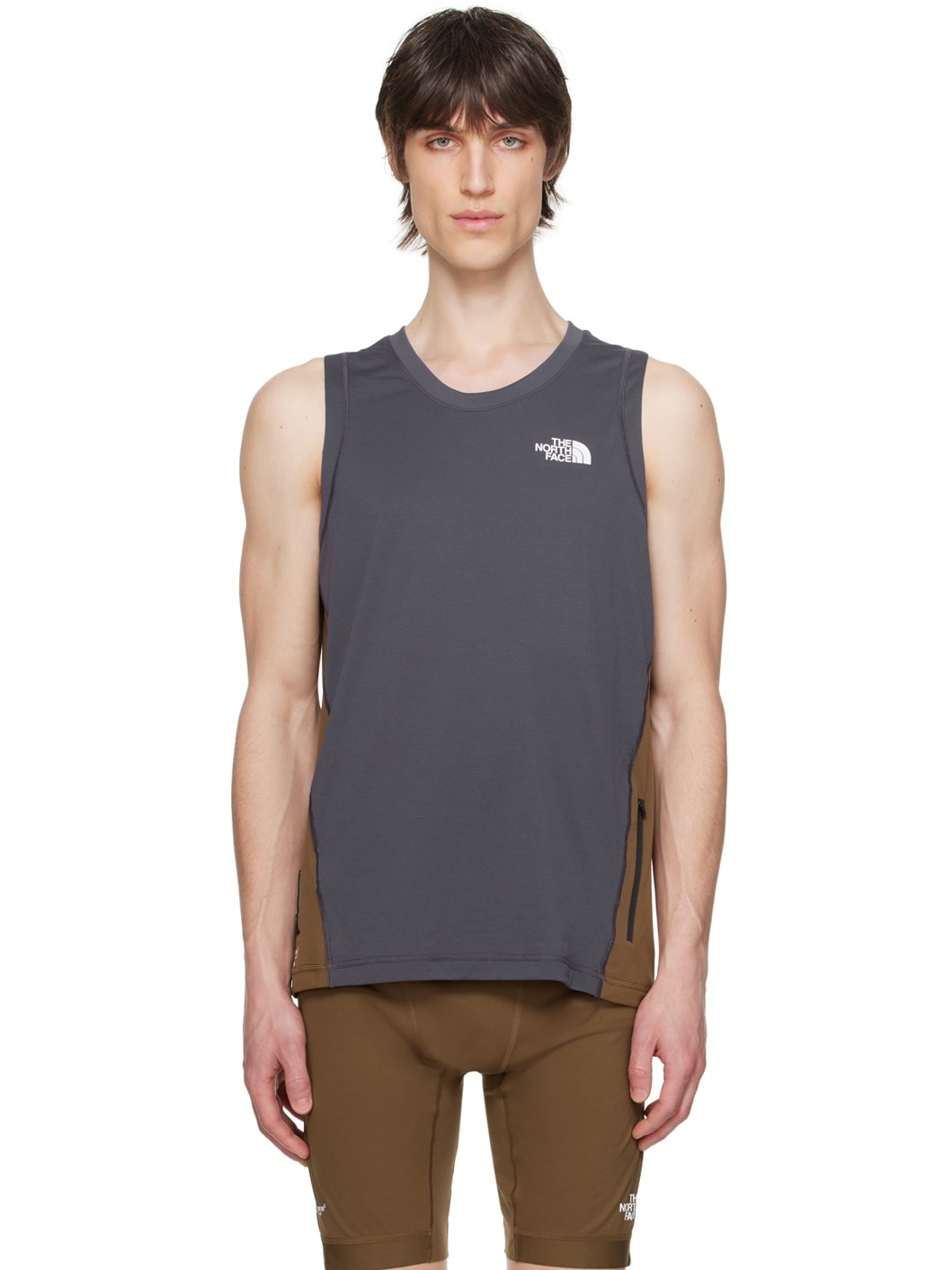 Gray & Brown The North Face Edition Tank Top - 1