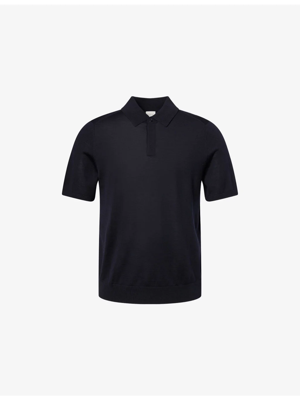Short-Sleeve Merino Wool Polo Top - 1