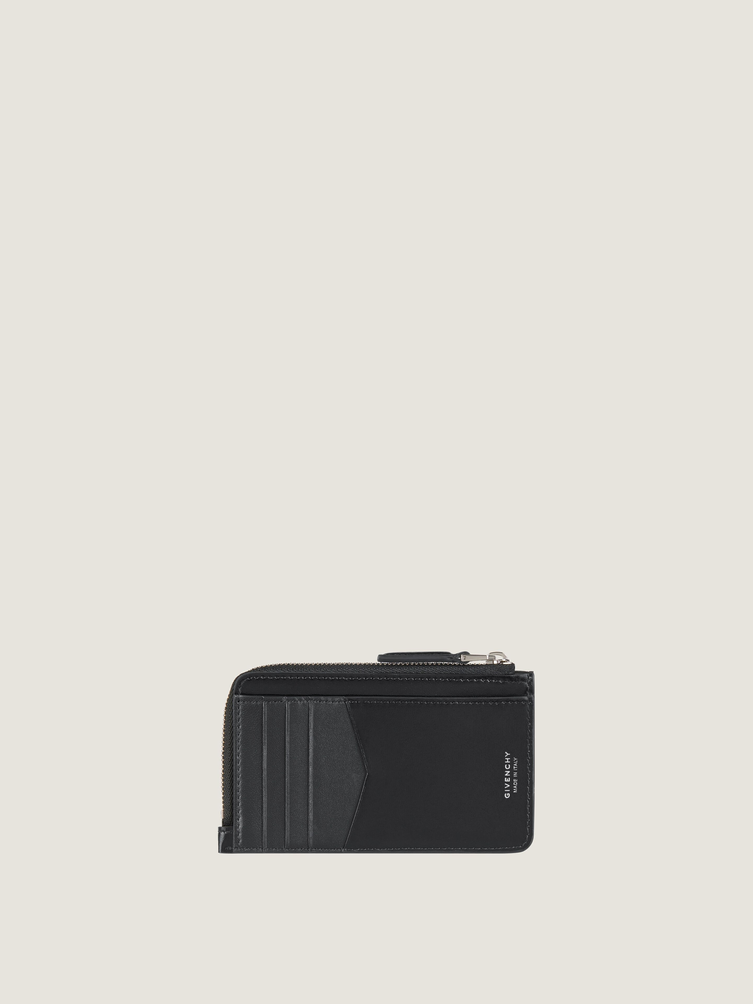 ANTIGONA ZIPPED CARD HOLDER IN BOX LEATHER - 3