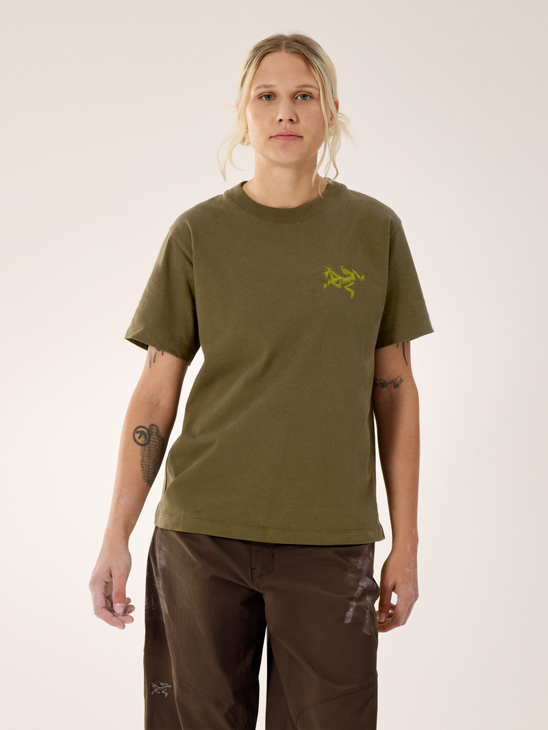 Kragg Cotton Bird Tile Crew Shirt SS 2
