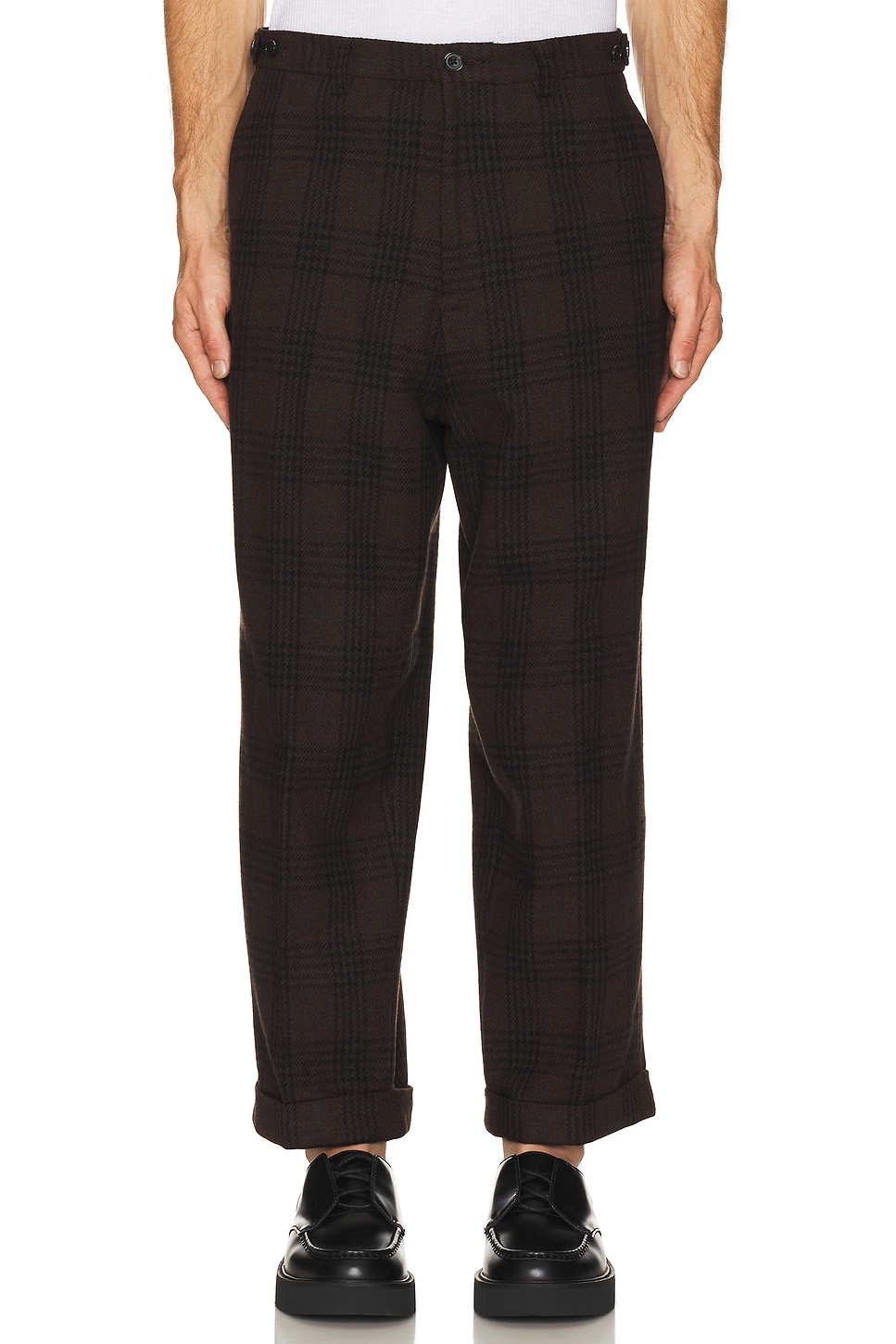 Ivy Trousers Wide Recycle Wool Plaid - 4