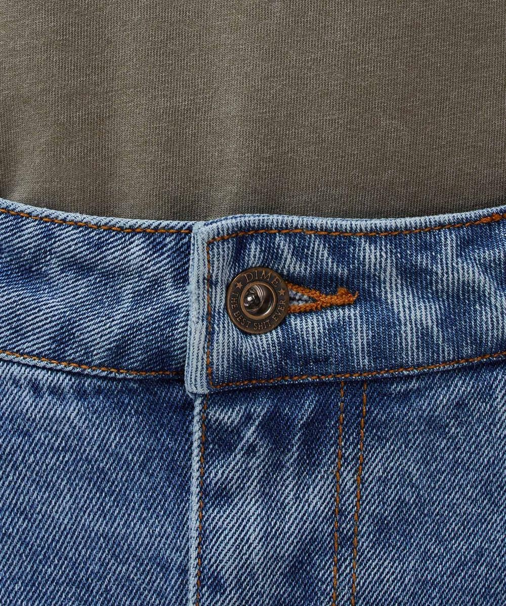 Pleated denim short - 5