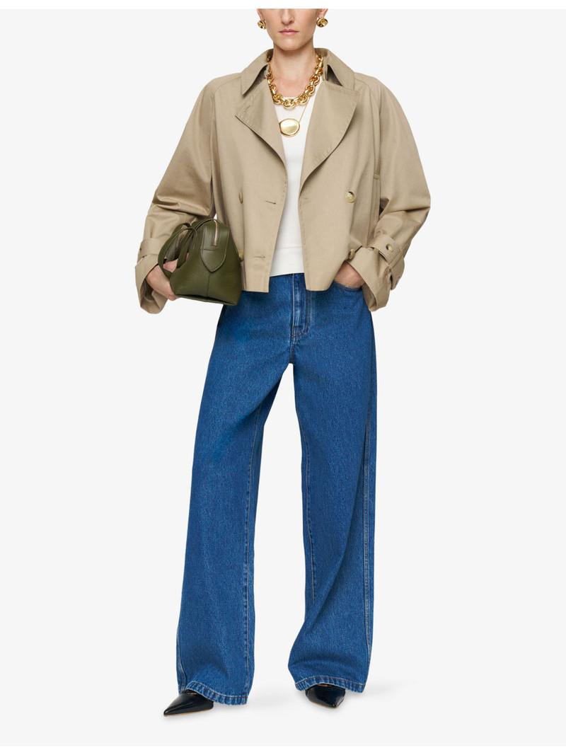 JOSEPH Zago Relaxed-Fit Cotton Trench Jacket outlook