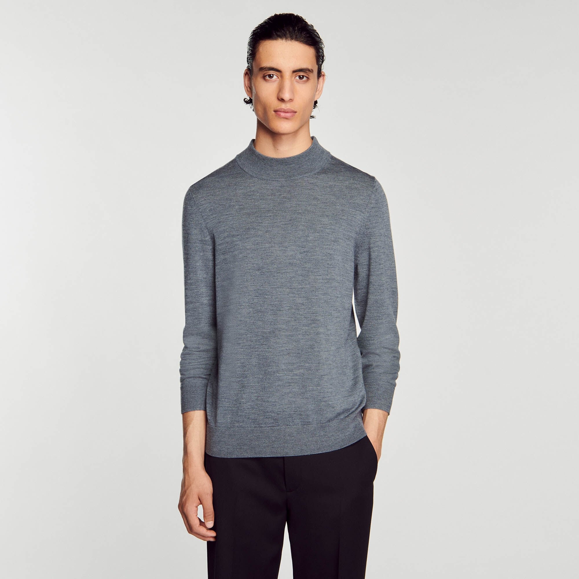FUNNEL NECK SWEATER - 5