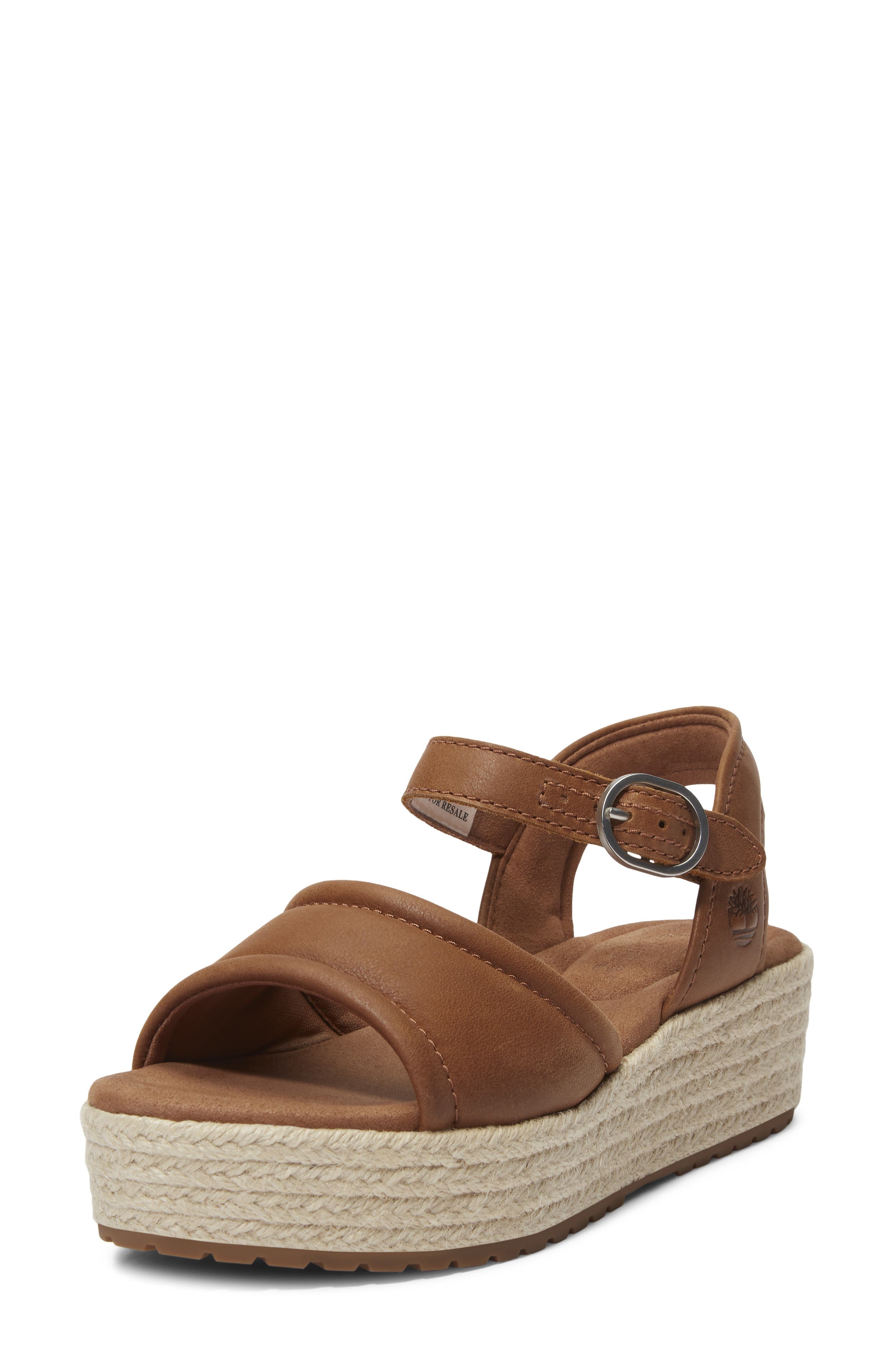 Timberland Santorini Sun Espadrille Sandal in Rust Full Grain at Nordstrom - 8