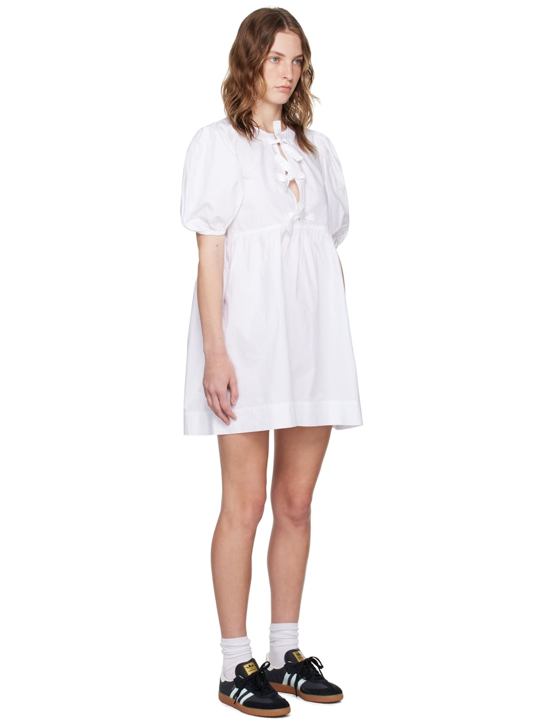 White Tie String Minidress - 2