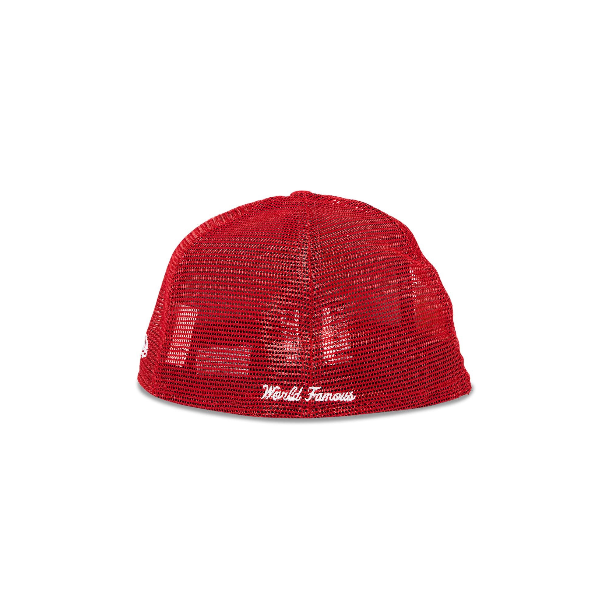 Supreme Box Logo Mesh Back New Era 'Red' - 4