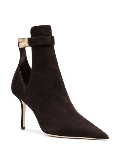 JIMMY CHOO Nell 85 suede ankle boots outlook