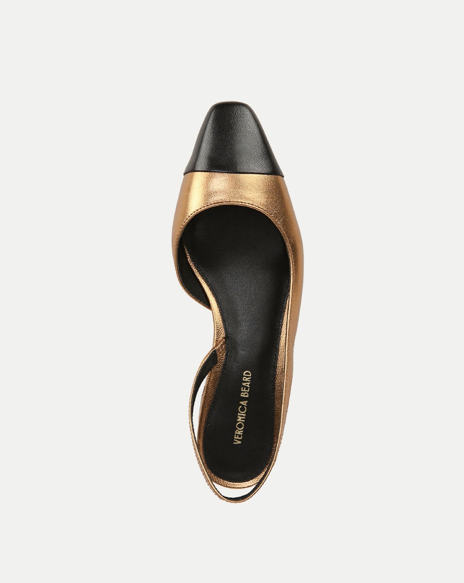 CECILE LEATHER CAP-TOE SLINGBACK - 3