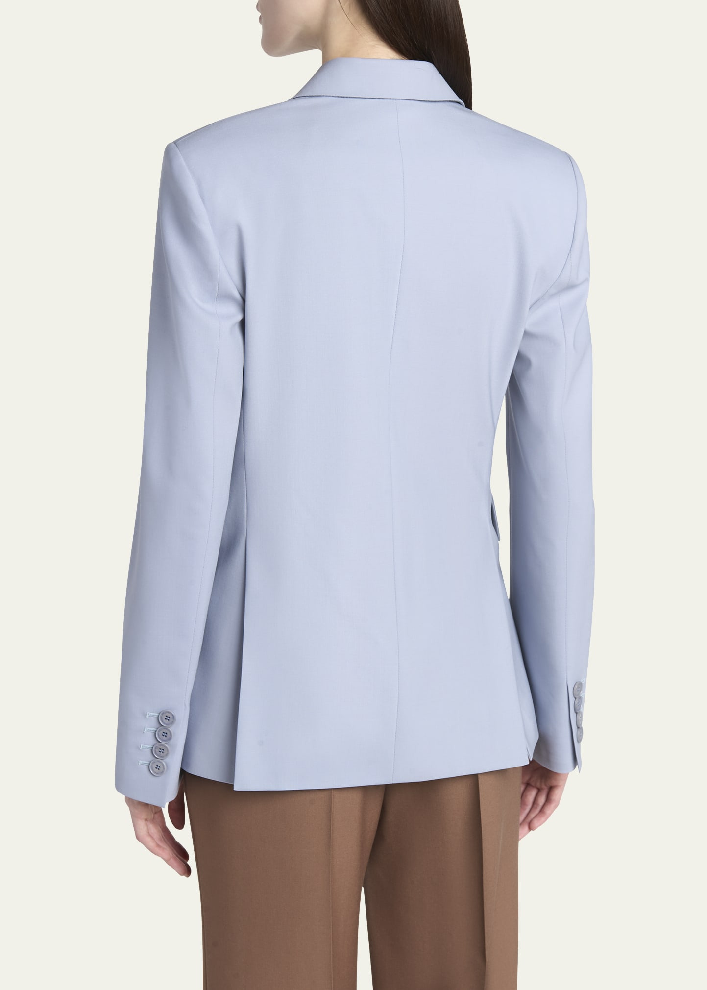 Double-Breasted Wool Blazer - 3