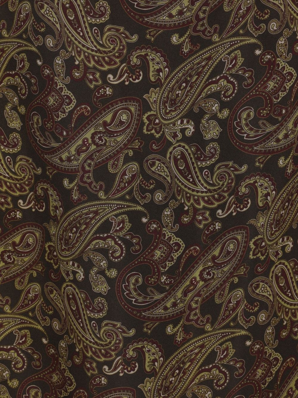 paisley-print silk dress - 4