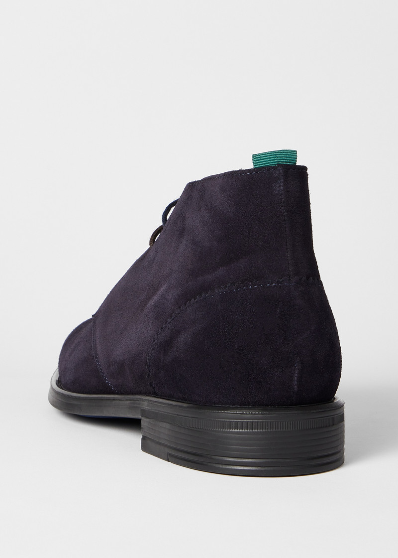 Navy 'Drummond' Suede Boots 5