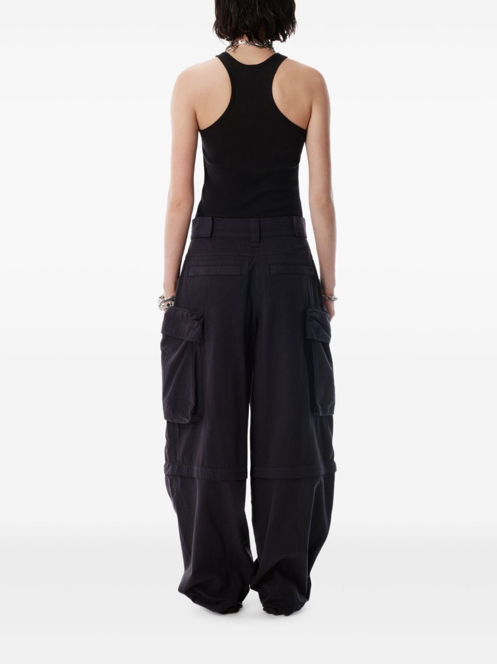 detachable-panel cargo trousers - 3