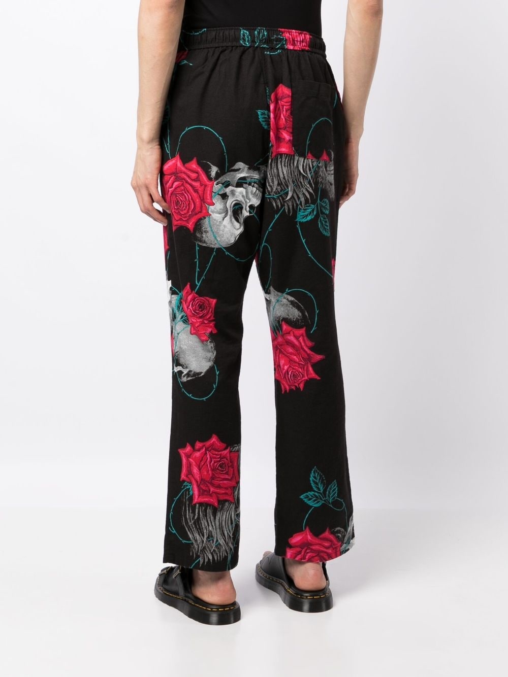 Wildside cotton wide-leg trousers - 4