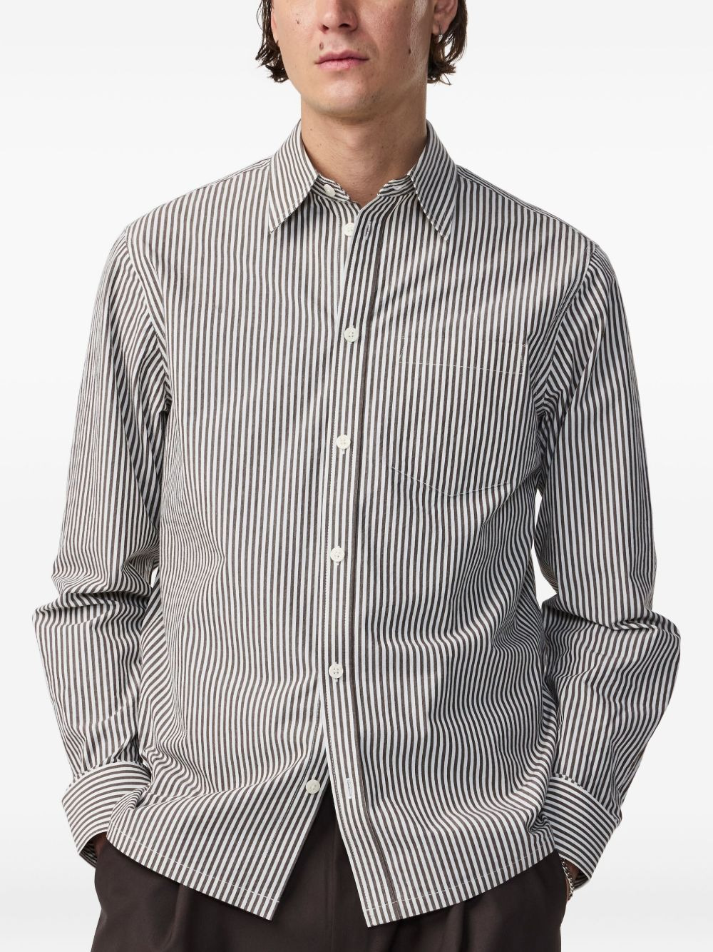striped long-sleeve shirt - 4