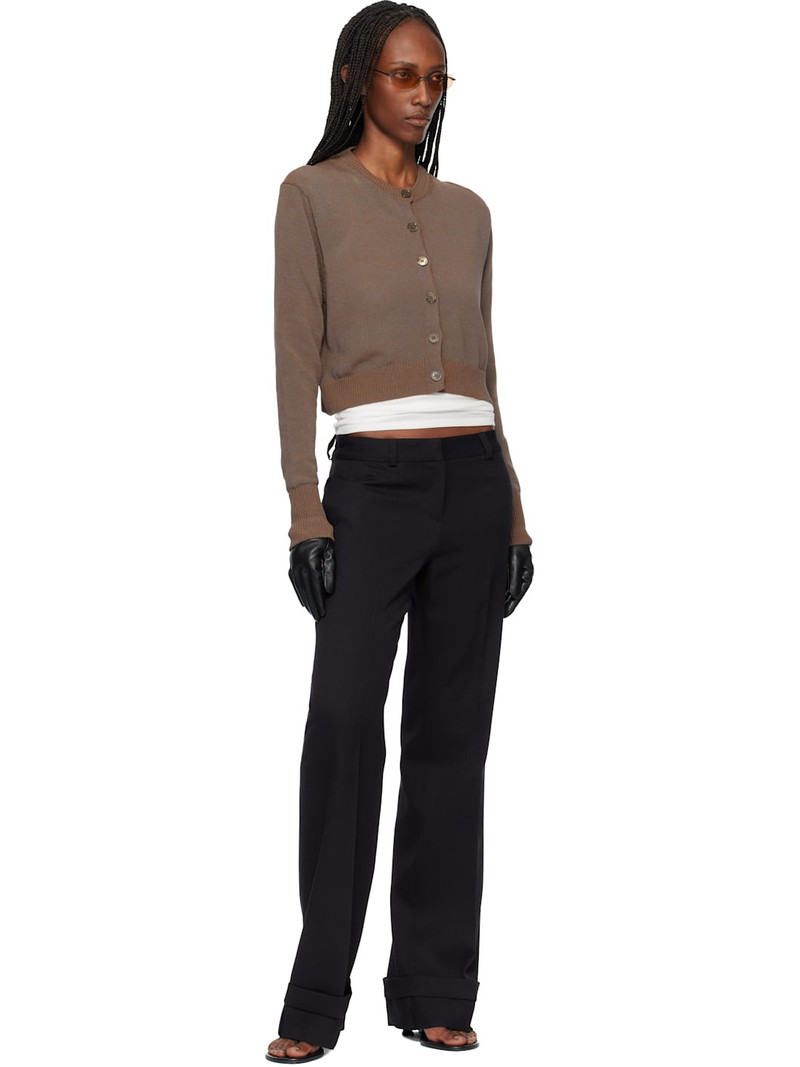 Our Legacy Brown Micro Cardigan outlook