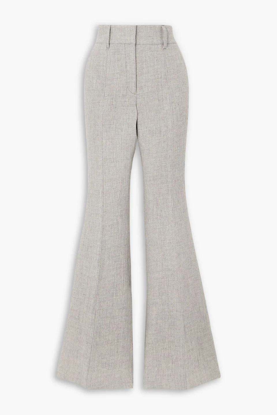 Rhein cashmere and linen-blend flared pants - 1
