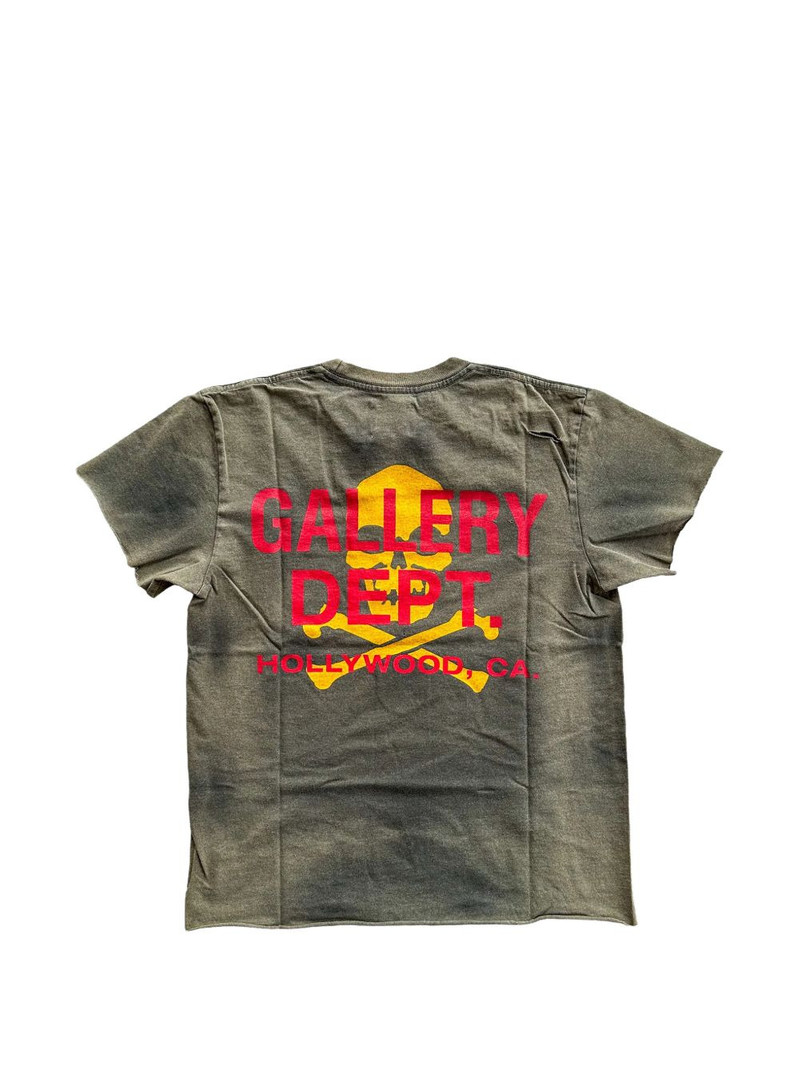 GALLERY DEPT. distressed-effect bones-print T-shirt outlook