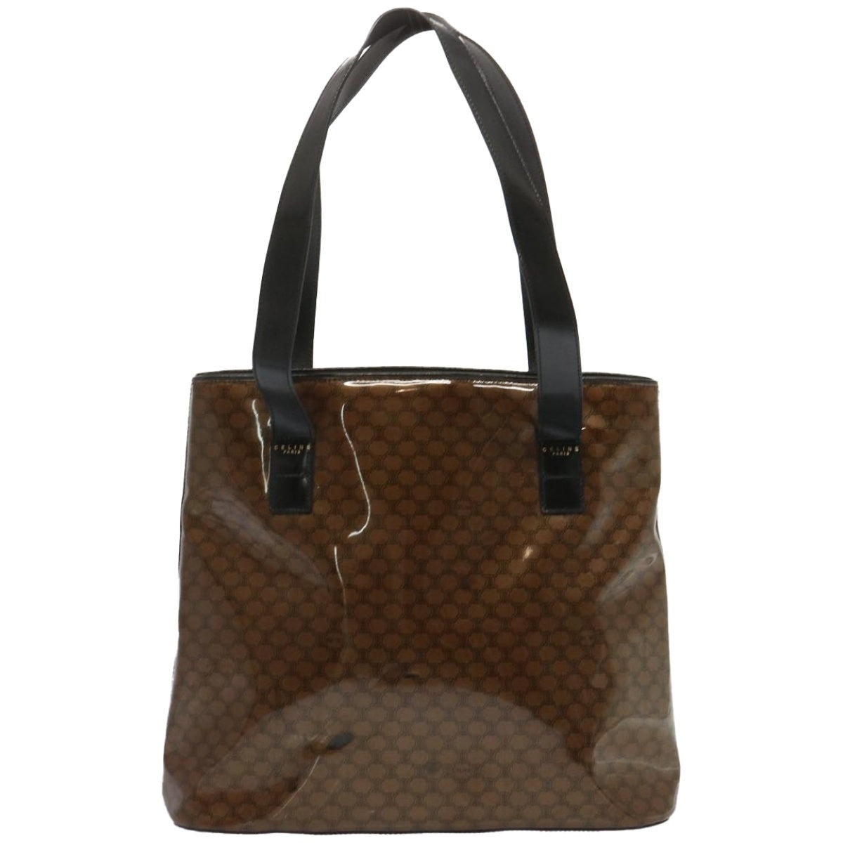 CELINE Macadam Canvas Tote Bag Brown - 2