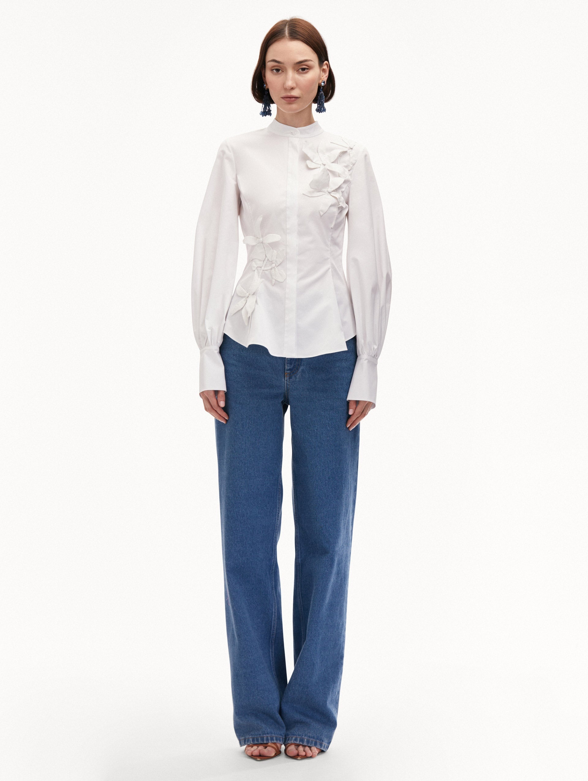 ORCHID COTTON TWILL BLOUSE - 3