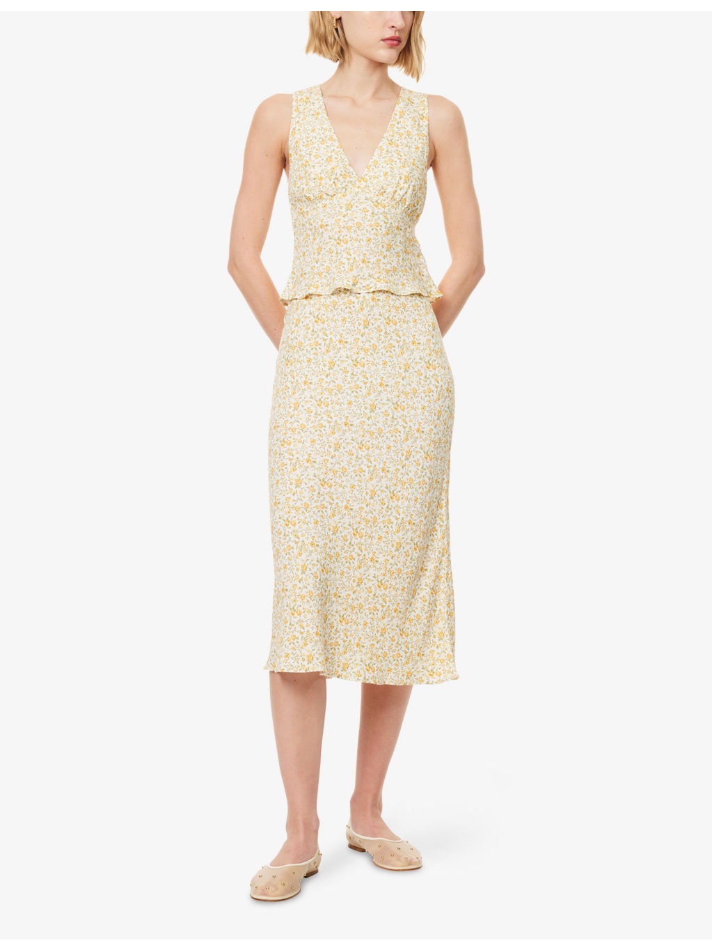 Ryan Floral-Print Crepe Two-Piece Set - 3