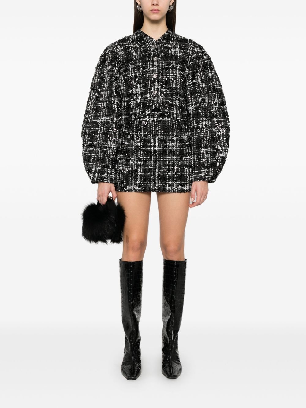 bouclé jacket - 2