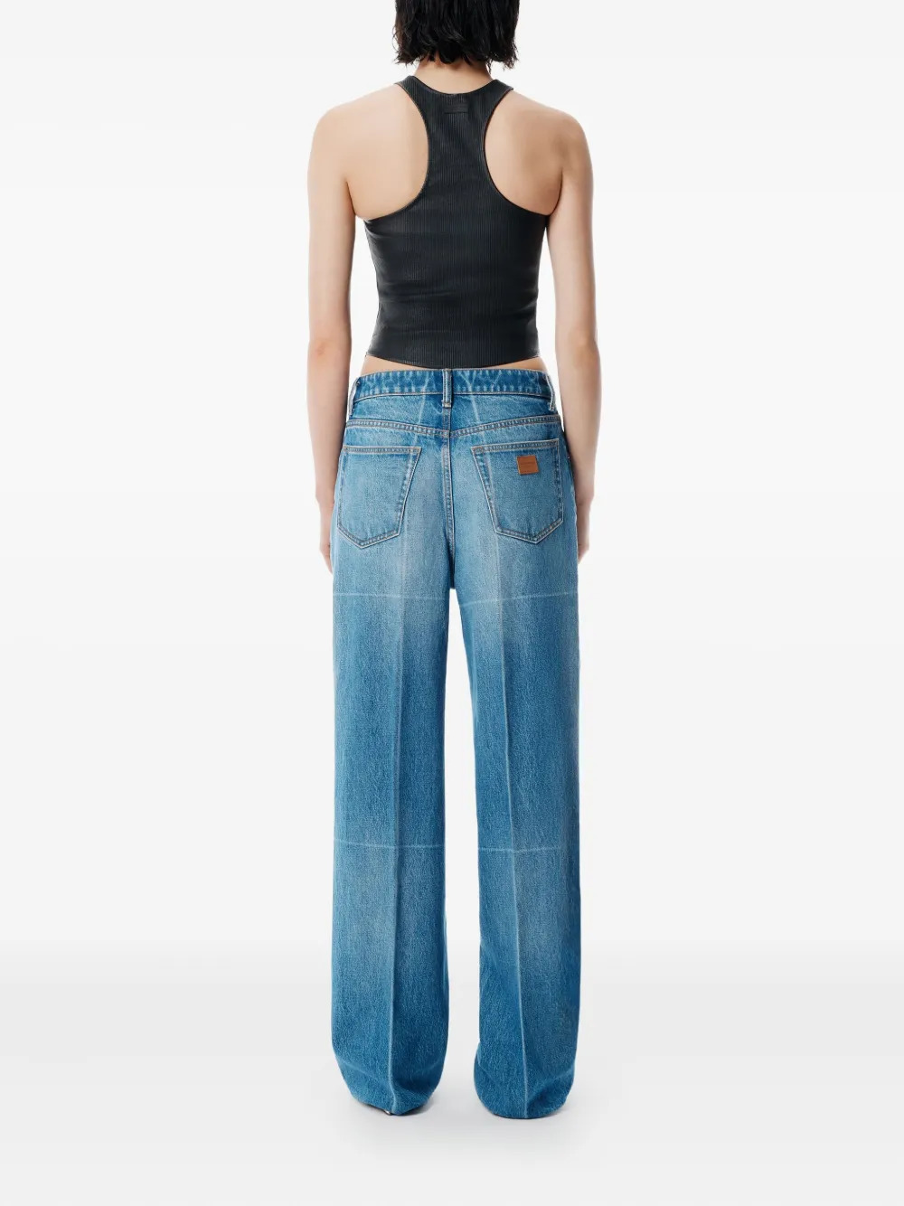 ALEXANDER WANG - Unisex Straight Faded Fold Lines Pants - 3