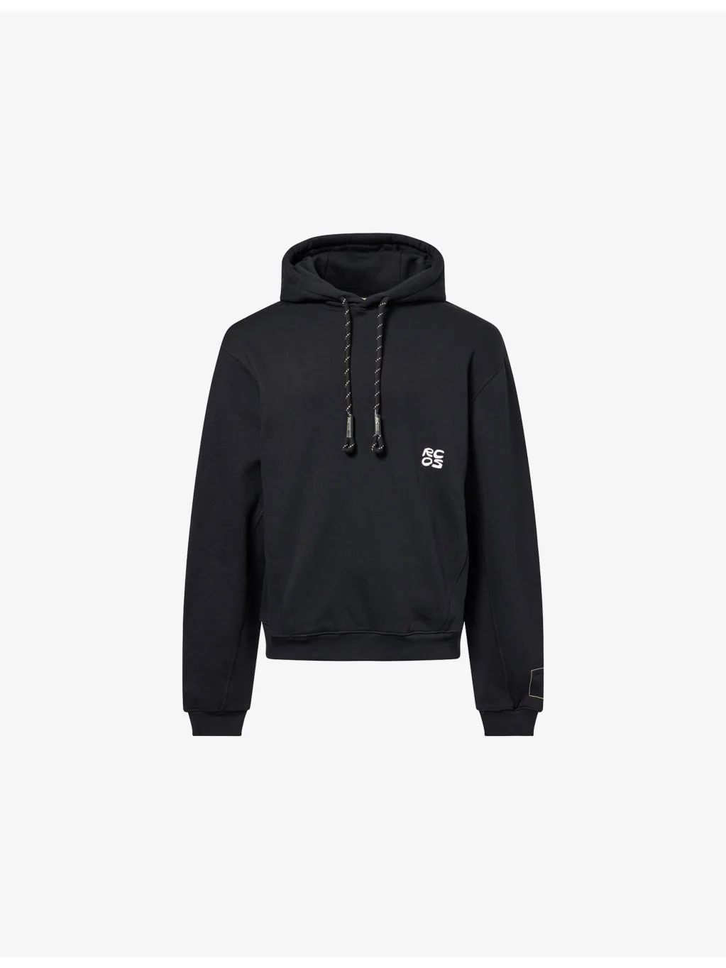 Stack Logo Cotton-Fleece Hoody - 1