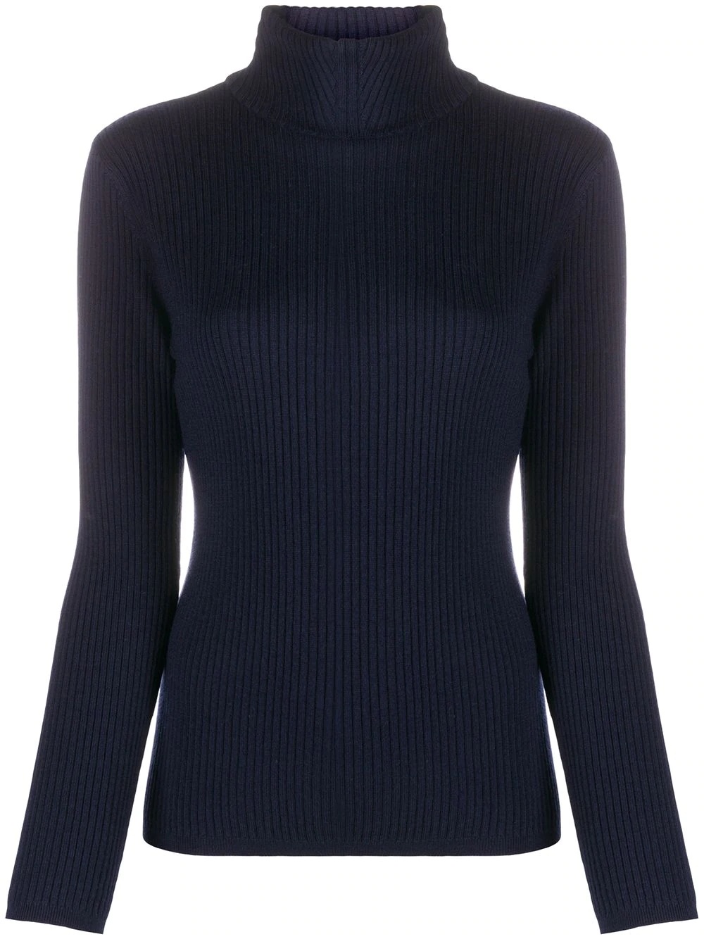 ribbed roll neck jumper - 1