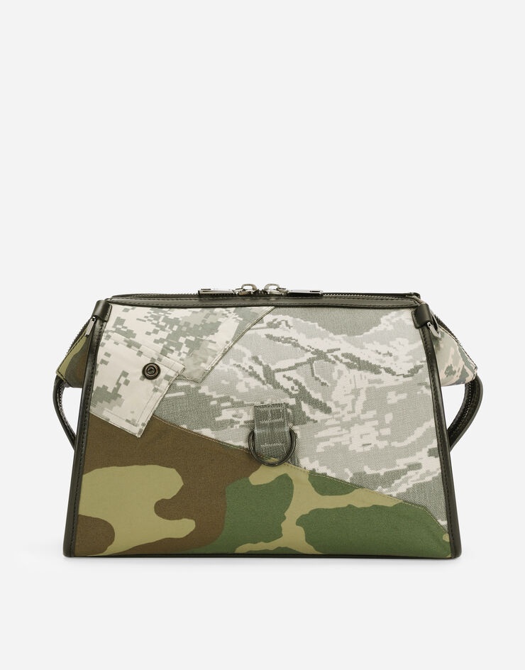 Camouflage patchwork crossbody bag - 4