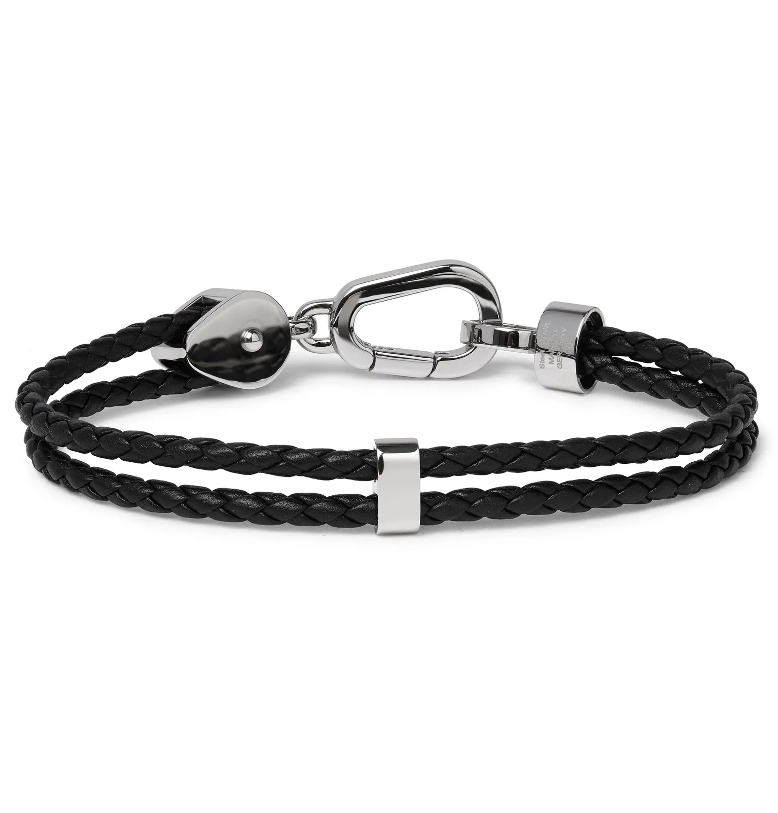 Wrap Me Braided Leather and Stainless Steel Bracelet - 2