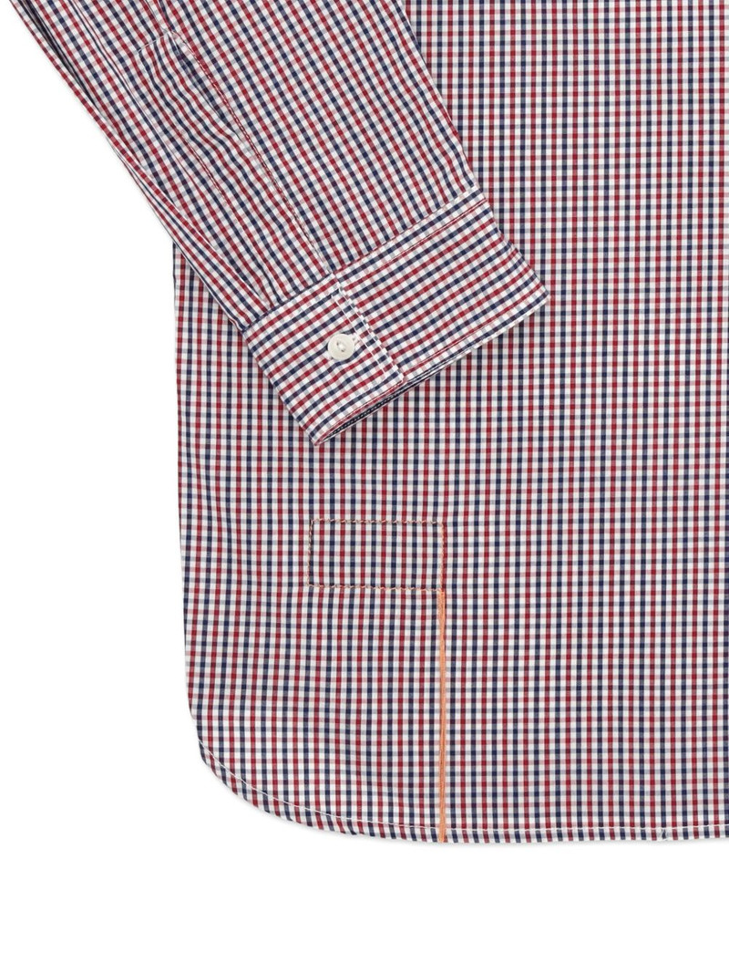 Work plaid patch-pocket shirt 4